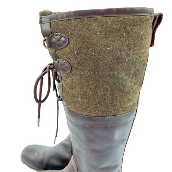 UGG Elsa Tall Waterproof Leather and Wool Riding Boots Size 8 - Picture 7 of 13